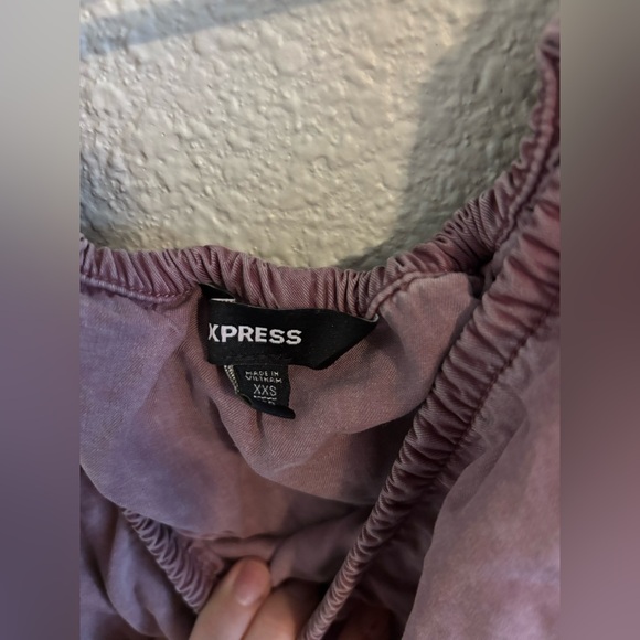 Express Mauve Ruffle Romper - Picture 3 of 5